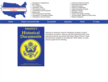 Tablet Screenshot of historicdocumentsofamerica.com